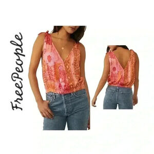 🆕 Free People Lemonade Combo Tied To You Tank S🆕